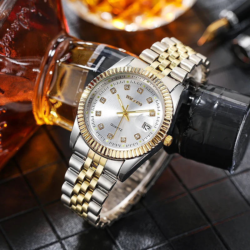 Flex Collection Classic Business Watch Gold & Silver Edition