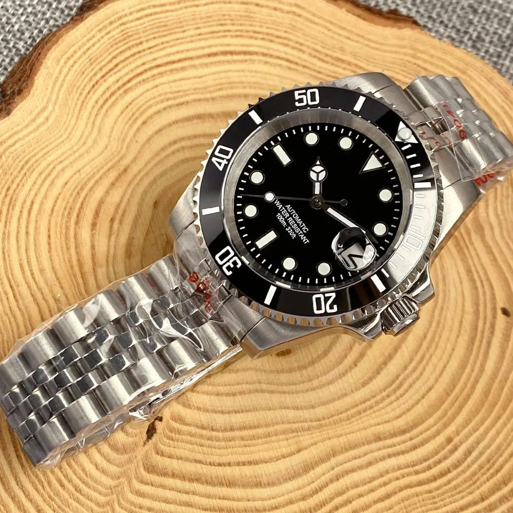 200m Waterproof Miyota8215 Automatic Men Watch Diver Watches 40mm Mechanical Movement Luminous Jubilee Strap Glide Lock Buckle