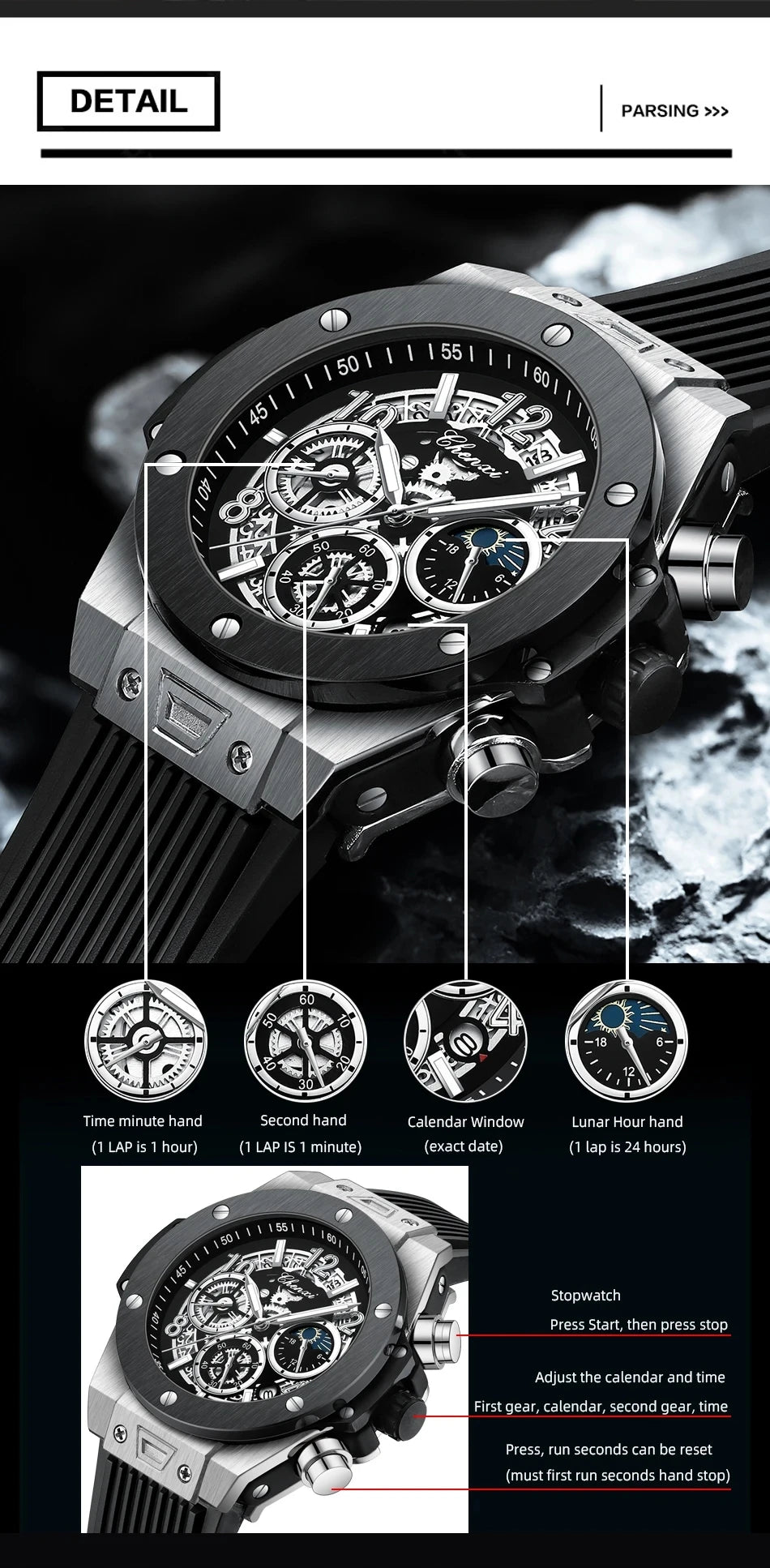 Flex Collection Moonphase Sport Chronograph