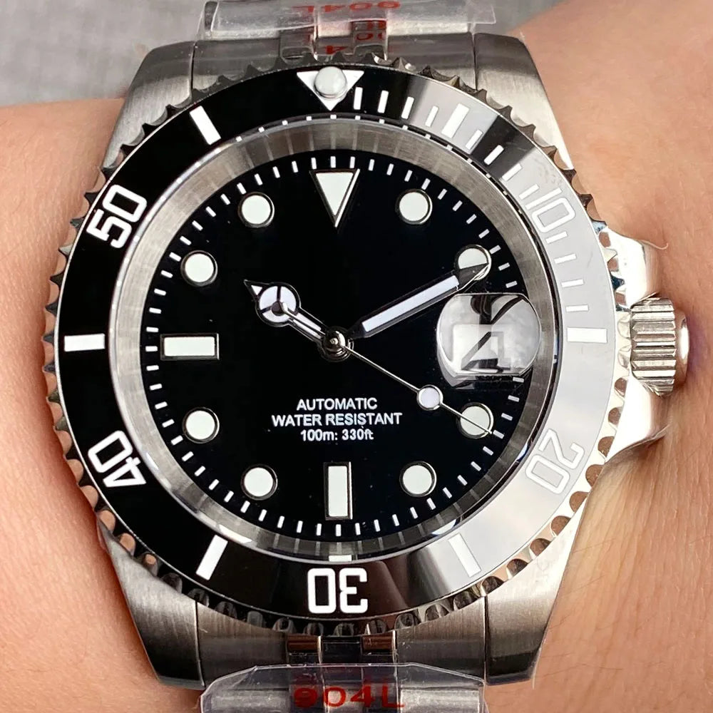 200m Waterproof Miyota8215 Automatic Men Watch Diver Watches 40mm Mechanical Movement Luminous Jubilee Strap Glide Lock Buckle