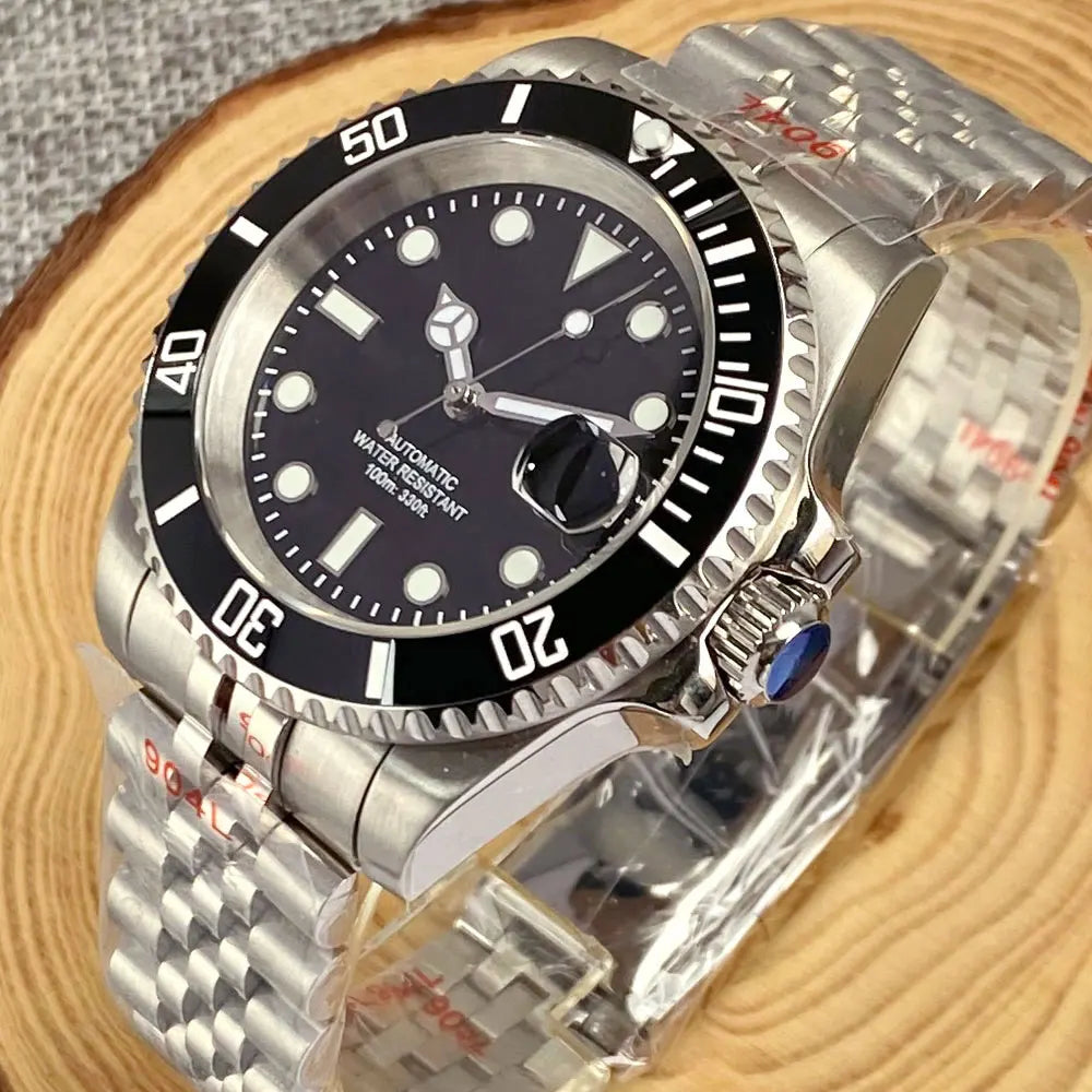 200m Waterproof Miyota8215 Automatic Men Watch Diver Watches 40mm Mechanical Movement Luminous Jubilee Strap Glide Lock Buckle
